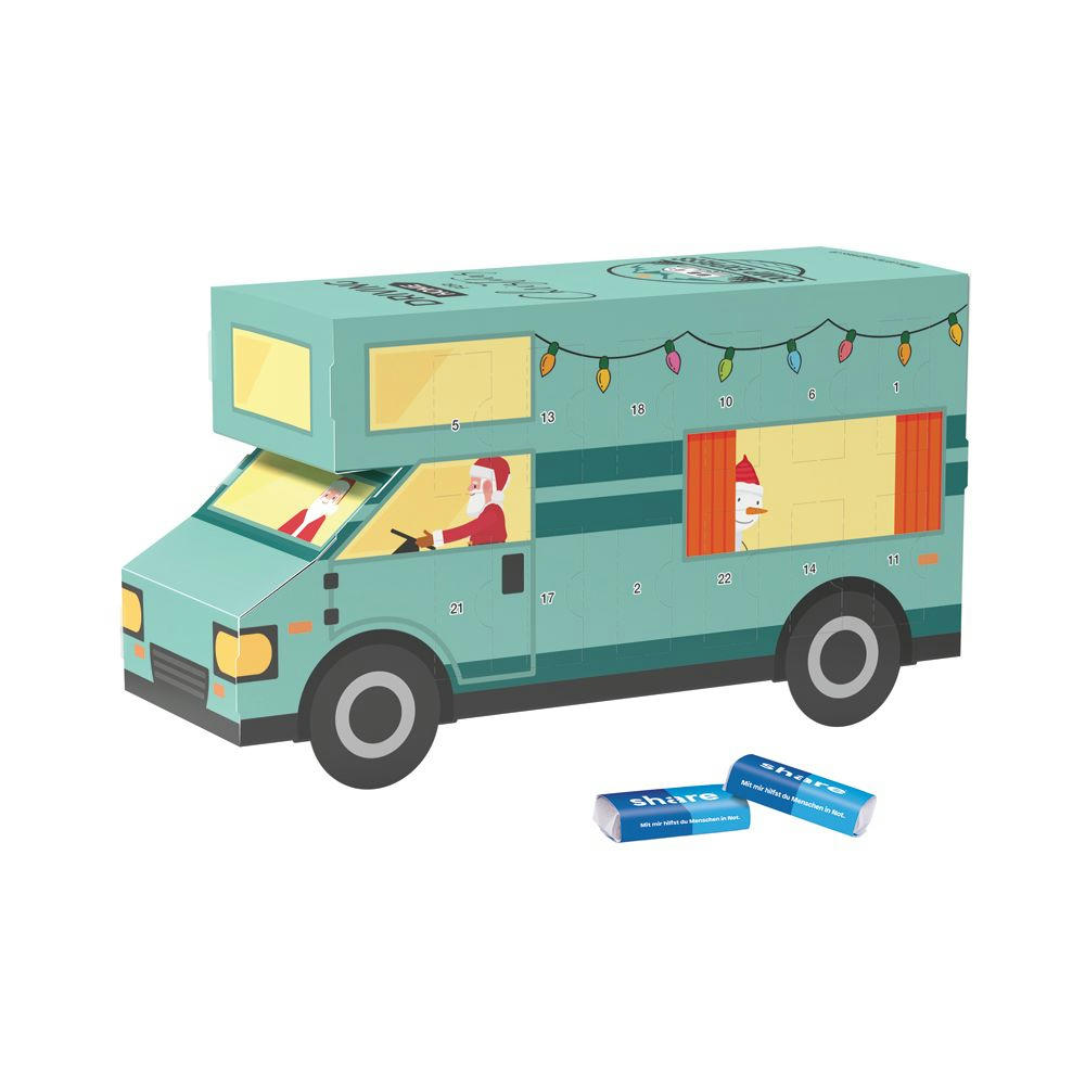 Adventskalender Wohnmobil Werbeartikel