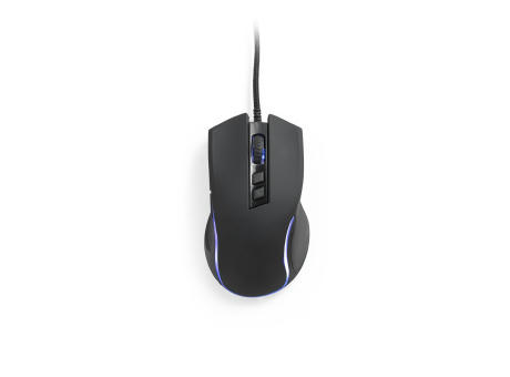 THORNE MOUSE RGB. Gaming-Maus mit 1.5 m Kabel und RGB-LED-Leuchten aus ABS Werbeartikel