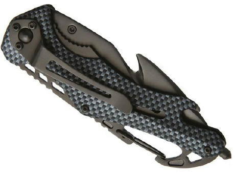 Rettungsmesser 'Emergency', Kohlefaseroptik Werbeartikel