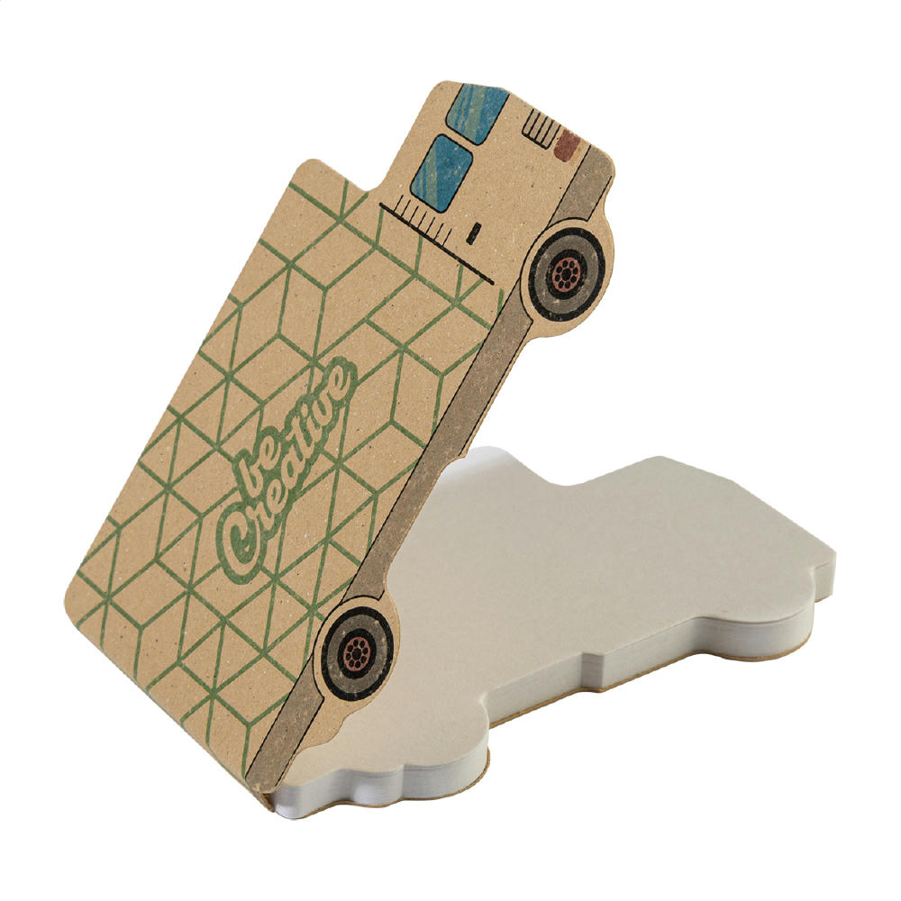 Individueller Haftnotizblock CreaStick Truck Eco Werbeartikel
