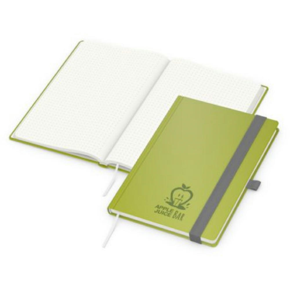 Notizbuch Note-Book EXPRESS Ecken spitz Hardcover matt-farbig Werbeartikel