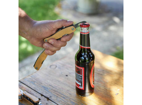 Multitool "Wood", groß Werbeartikel