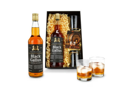Product image Geschenkset / Präsenteset: Black Gallus Whisky Werbeartikel