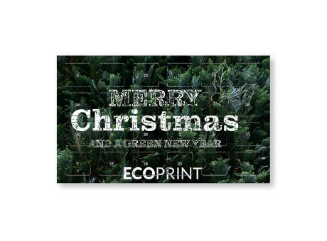 Wachsender Adventskalender - mit Digitaldruck Werbeartikel