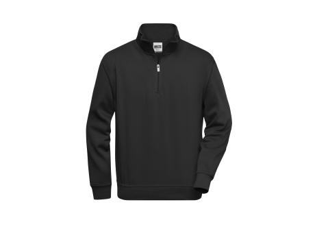 Workwear Half Zip Sweat - Sweatshirt mit Stehkragen und Reißverschluss bedrucken