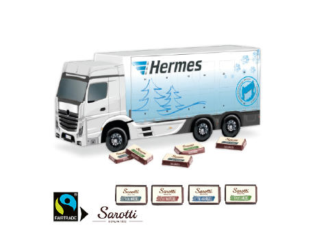 Product image 3D Adventskalender "LKW" mit Sarotti Fairtrade® Werbeartikel