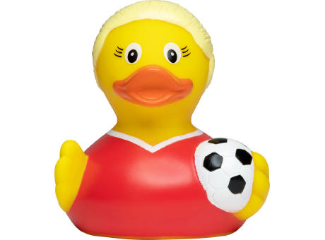 Quietsche-Ente Fußballerin Werbeartikel