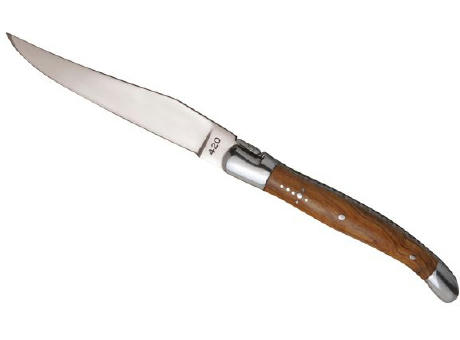 Set mit 6 Tafelmessern 'Tradition', Olivenholz Werbeartikel