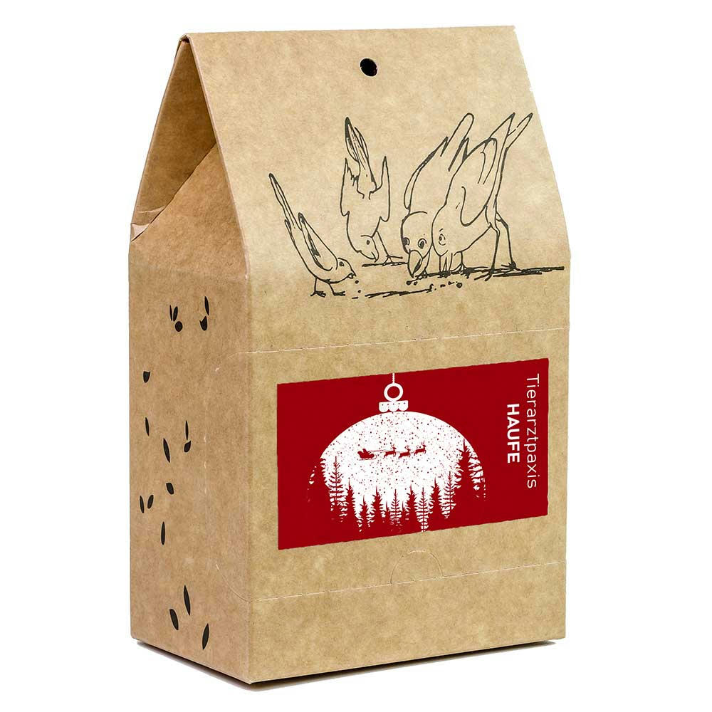 Vogelfutter To-Go - Standardmotiv Werbeartikel