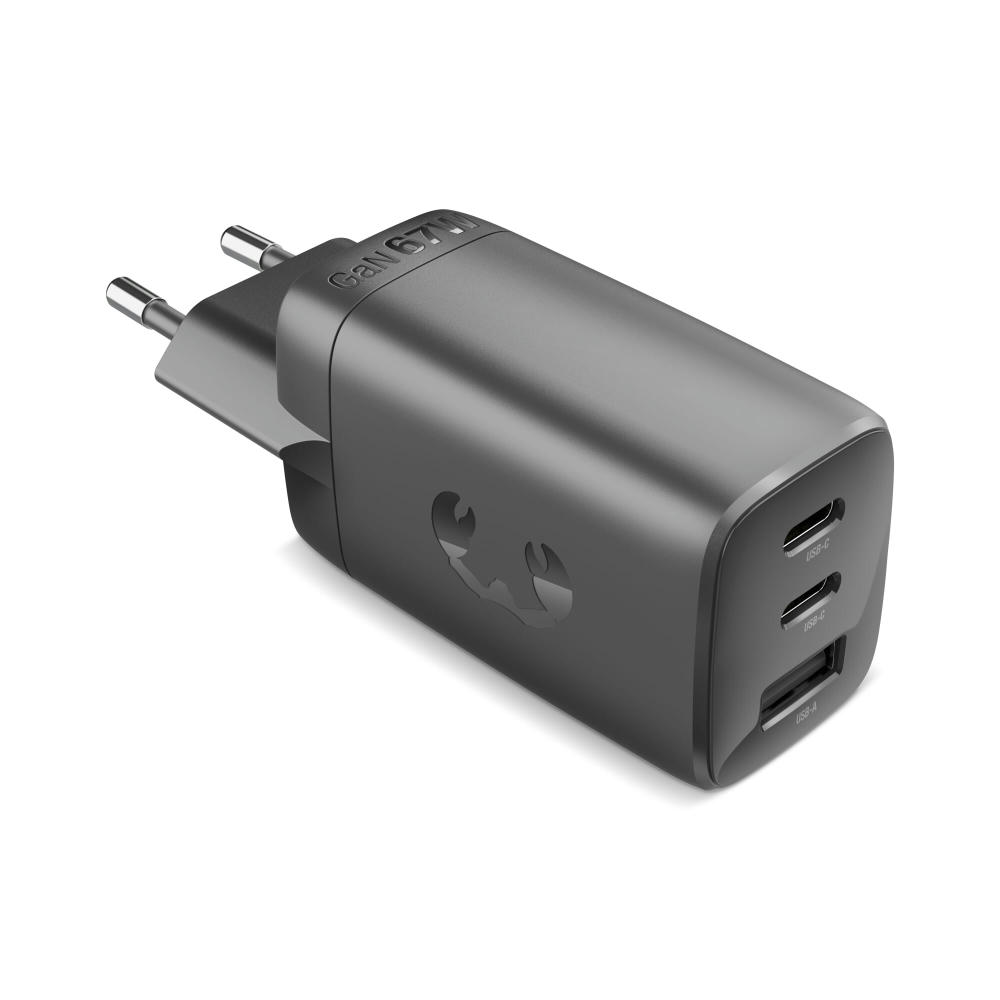 Fresh 'n Rebel 67W Laptop-Ladegerät GaN USB-C und USB-A Werbeartikel