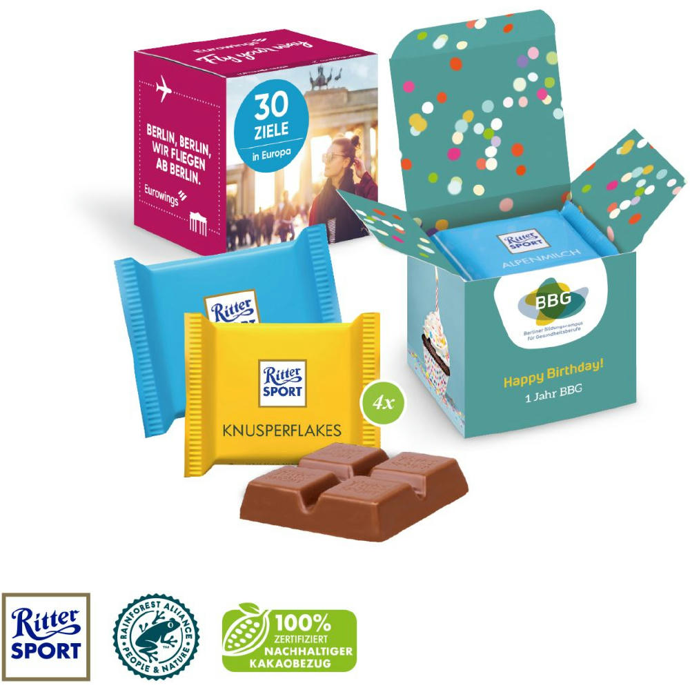 Product image Ritter SPORT "Mini", 4er Werbeartikel