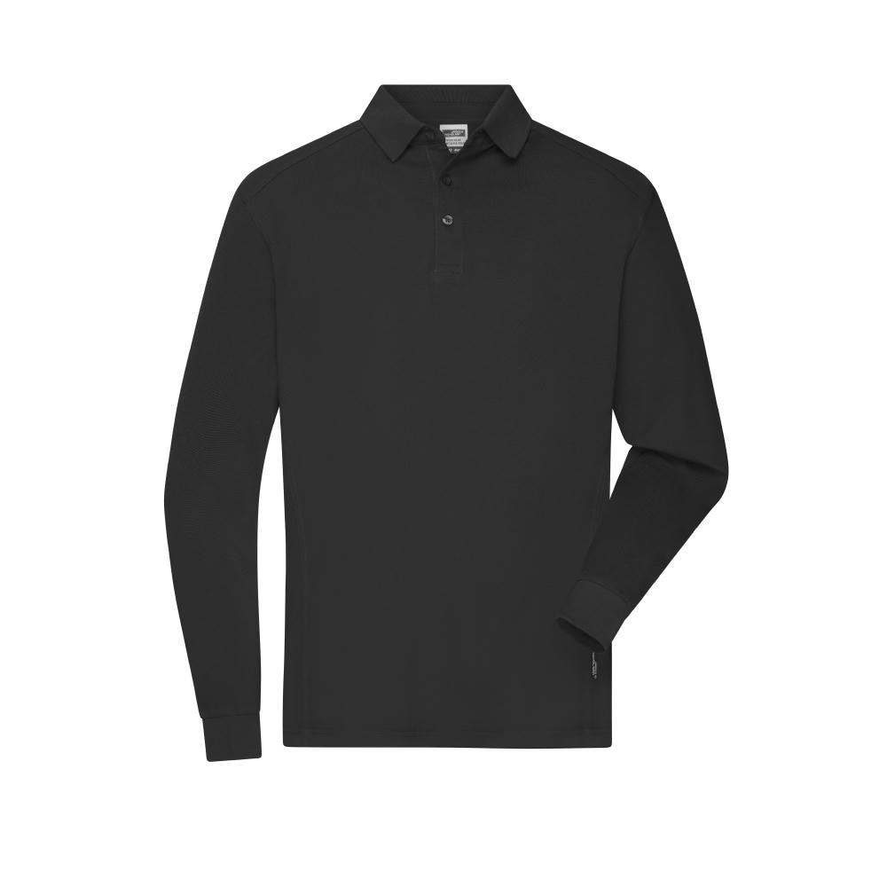 Men's Workwear-Longsleeve Polo - Strapazierfähiges und pflegeleichtes Langarm Polo Werbeartikel