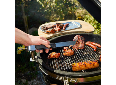 Grillzange "Opener" mit Kapselheber, 35 cm Werbeartikel