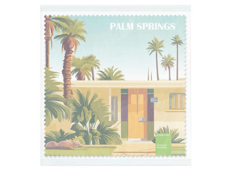 Product image POLYCLEAN rPET Brillenputztuch 15x15 cm im Pergaminbeutel, All-Inclusive-Paket Werbeartikel