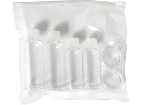 Product image Kosmetik-Reiseset aus PET Dolores Werbeartikel