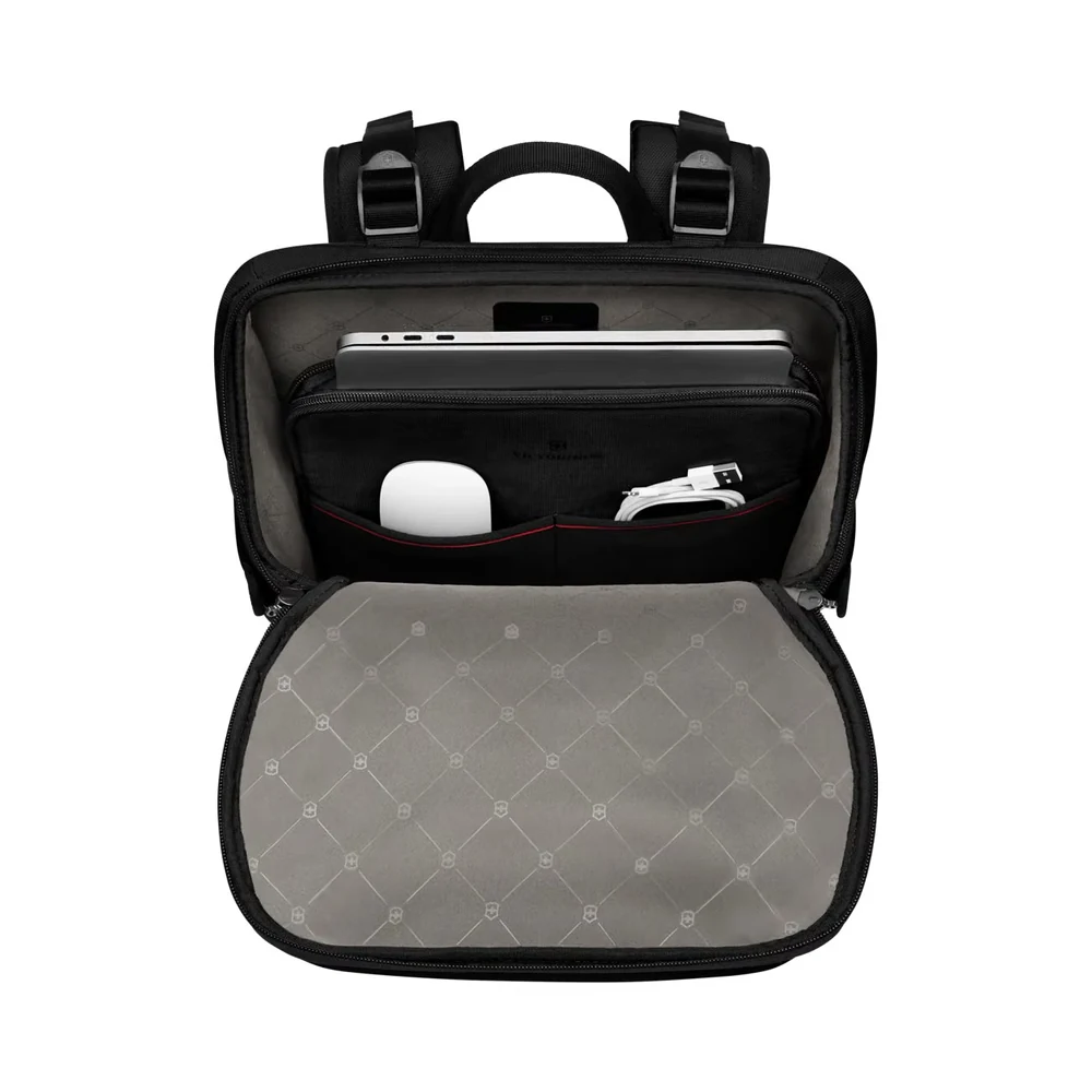 Victorinox Altmont Modern Commuter Backpack Schwarz mit Laptop im Hauptfach – Werbegeschenk für Pendler