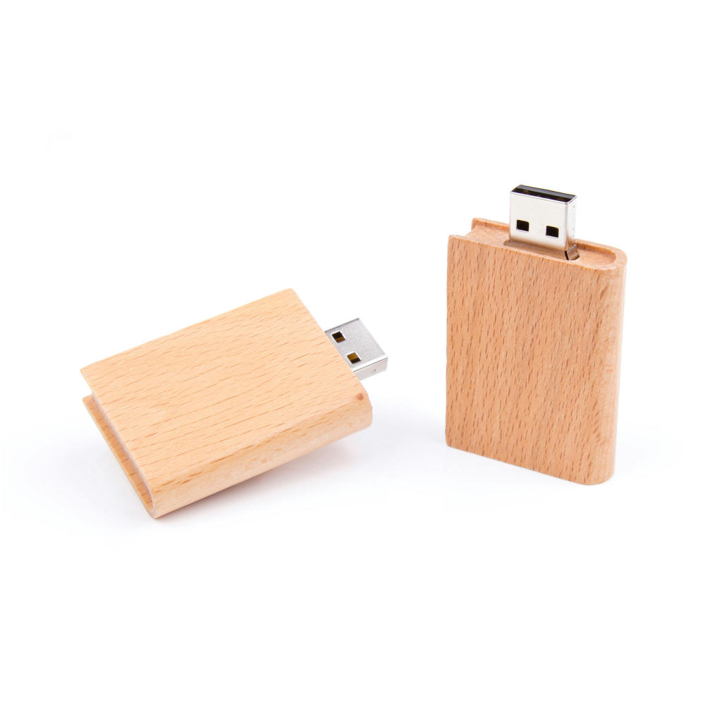 USB Stick Wood Book Werbeartikel