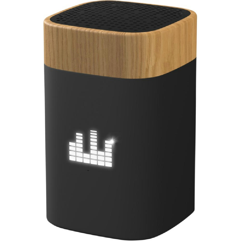 Product image SCX.design S31 Lautsprecher Clever aus Holz mit Leuchtlogo Werbeartikel