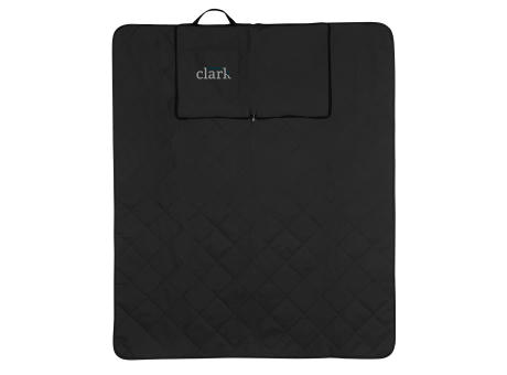 Impact Aware™ RPET faltbare, gesteppte Picknickdecke Werbeartikel