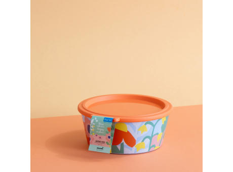 Koziol NORA BOX 1,3l BLOOMS Schale 1,3l mit Deckel Werbeartikel