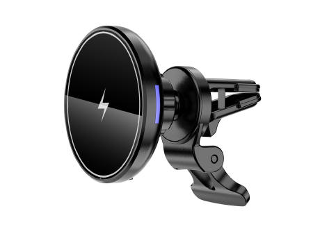 Product image Magnet Kfz Auto Handyhalterung 01 mit Wireless Charging 15W Schwarz Werbeartikel