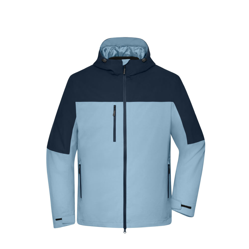 Men's 3-in-1-Jacket  GRS - Funktionelle 3-in-1 Jacke bestehend aus einer zweilagigen Außenjacke und einer Hybrid-Innenjacke Werbeartikel