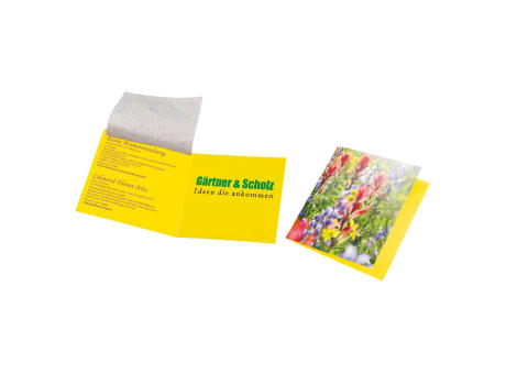 Samenpapier Blumenkärtchen Werbeartikel