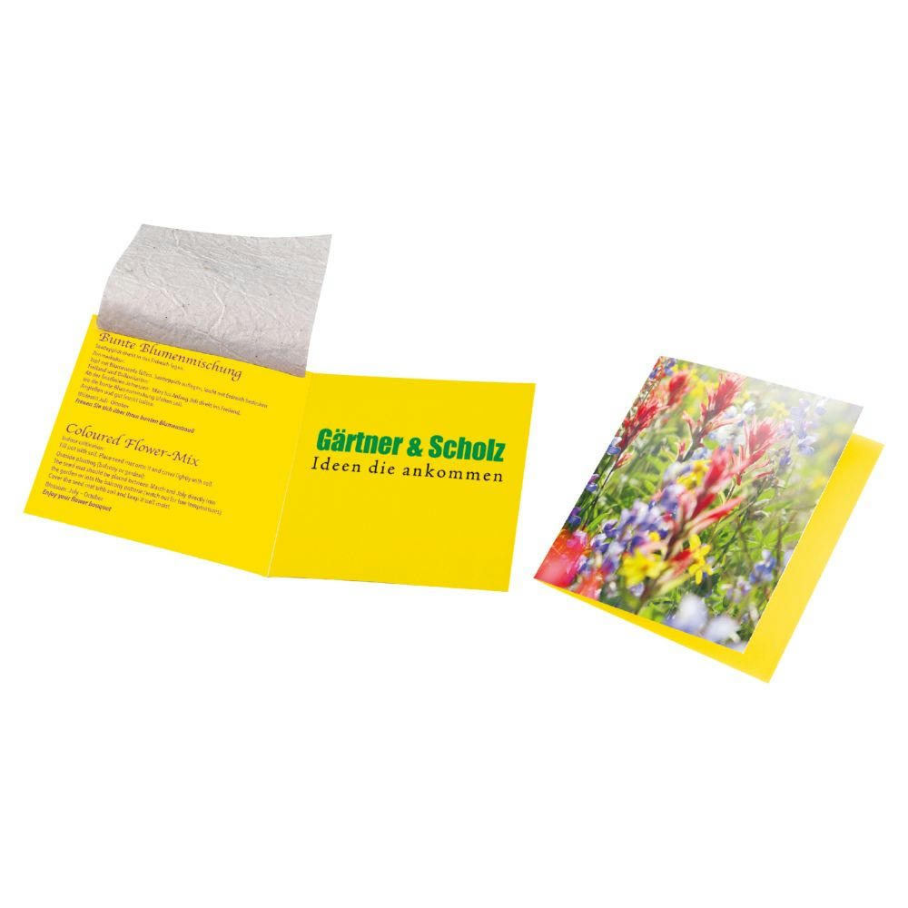 Product image Samenpapier Blumenkärtchen Werbeartikel