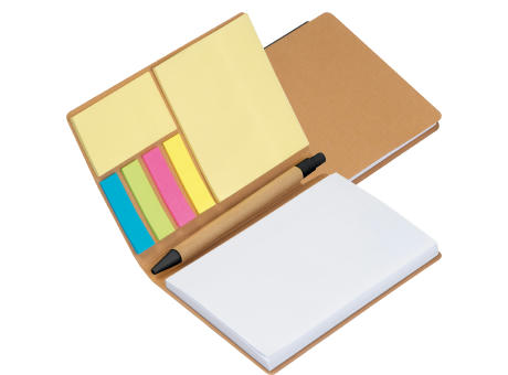 Product image Notizbuch mit Kugelschreiber und Haftnotizen Werbeartikel