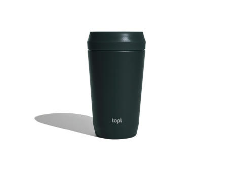 Topl-Trinkbecher aus rec. Stahl mit 360-Grad-Deckel 354ml bedrucken