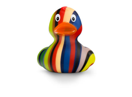 Werbeente Lenny Längsstreifen, ca. 8 cm Werbeartikel