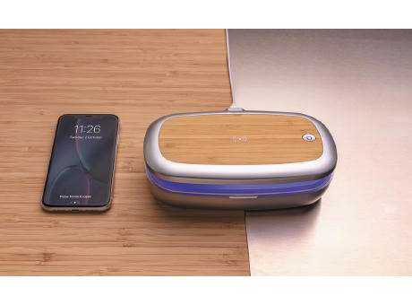 Rena UV-C Sterilisations-Box mit 5W Wireless Charger Werbeartikel