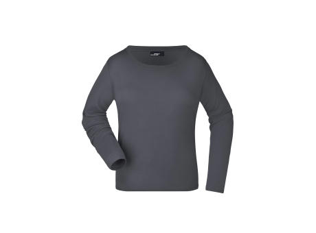 Ladies' Shirt Long-Sleeved Medium - Langarm T-Shirt aus Single Jersey bedrucken