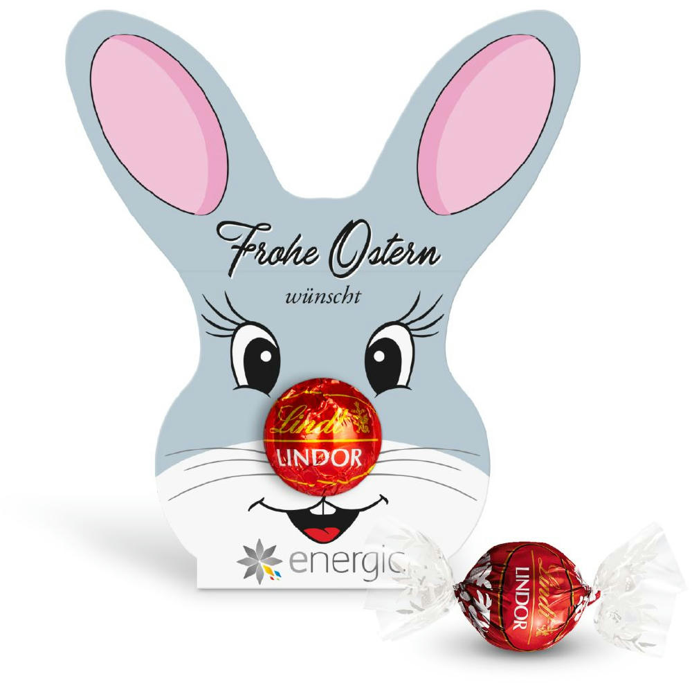 Product image Lindt Lindor Kugel in Werbekartonage "Osterhase" Werbeartikel