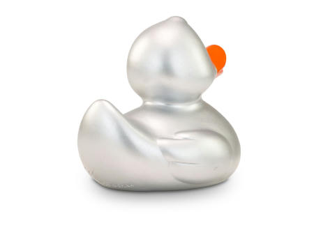 Werbeente Sylvie Silber Mini, ca. 6 cm Werbeartikel