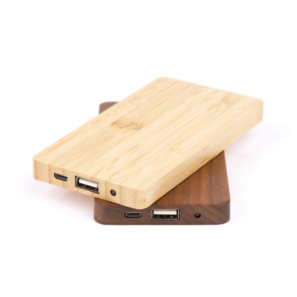 Powerbank Holzpanel Werbeartikel