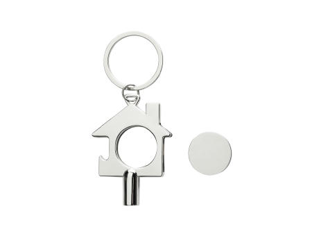 Product image 3-in-1 Schlüsselring aus RCS rec. Zinklegierung bedrucken