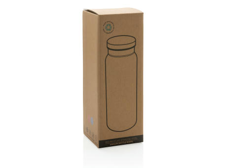 RCS recycelte Stainless Steel Vakuumflasche 600ml Werbeartikel