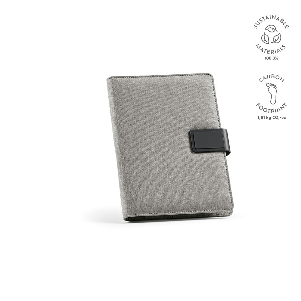 Product image Tolstoy A5-Mappe rPET. Notizblock mit 64-seitigem FSC.Verschluss aus rPU Werbeartikel