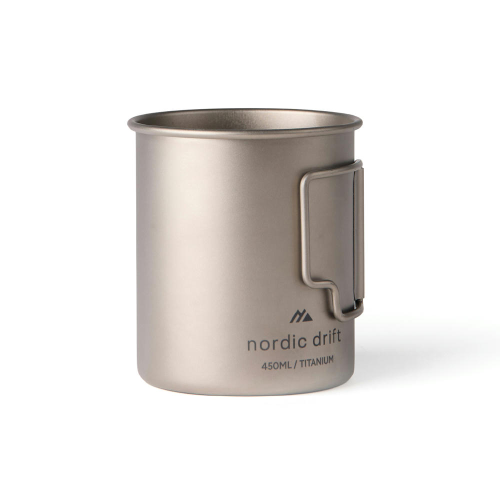 Nordic Drift Trail Ultraleichte Titan-Becher 450ml Werbeartikel