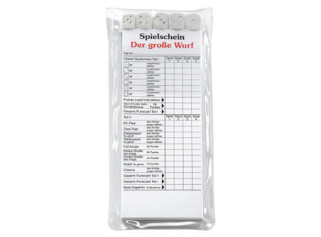 Product image Würfelspiel "Der große Wurf" im Etui Werbeartikel
