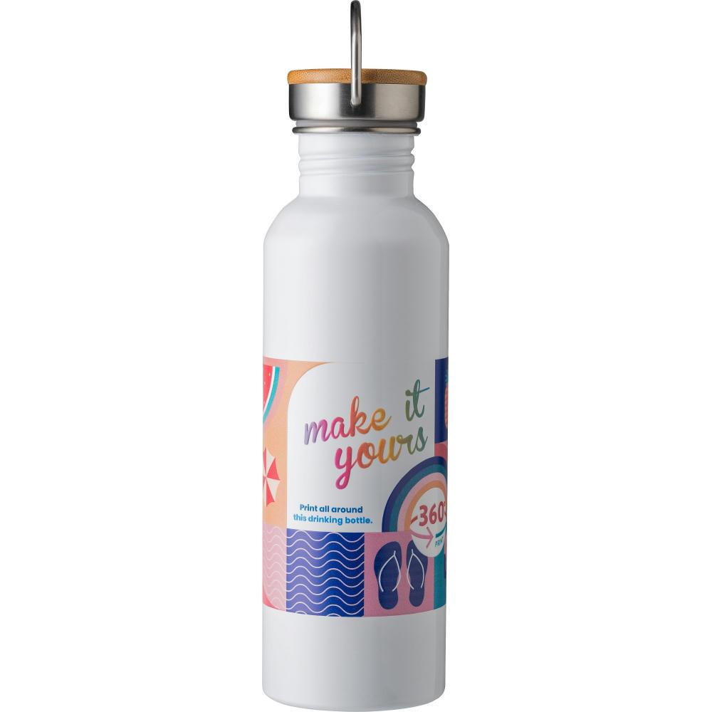 Edelstahl Trinkflasche Mohnblume Werbeartikel