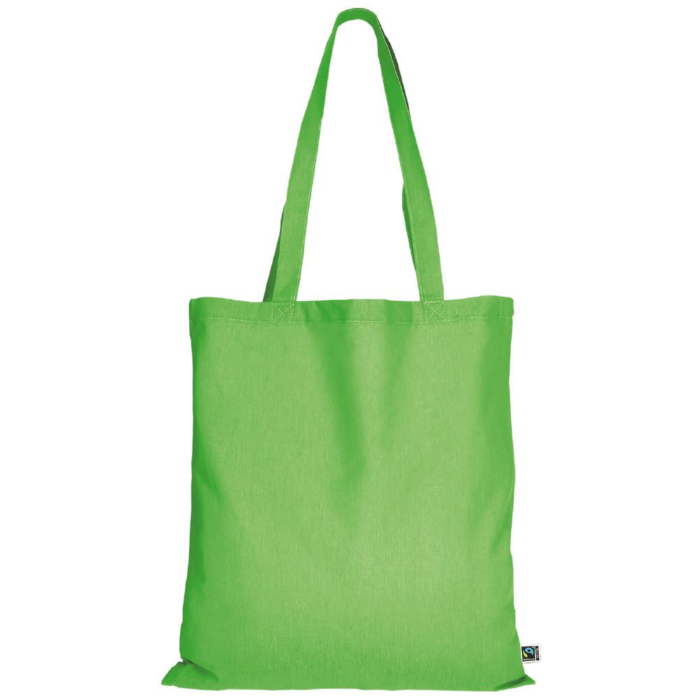 T15011-TEXXILLA Tasche aus Fairtrade-zertifizierter Baumwolle mit zwei langen Henkeln, ca. 140 g/m², ca. 38 x 42 cm Werbeartikel