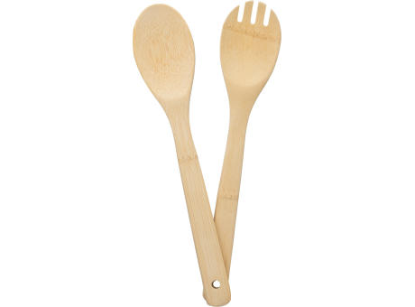 Salatbesteck Charlotte aus Bambus Werbeartikel