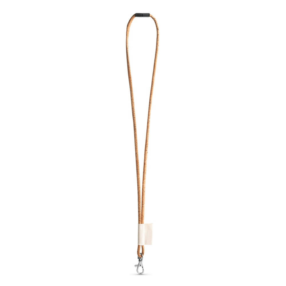 Product image 75096. Lanyard Cork Long Set. Standardmodelle Werbeartikel
