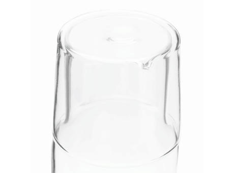 Glas-Karaffe mit Trinkglas CALMY Werbeartikel