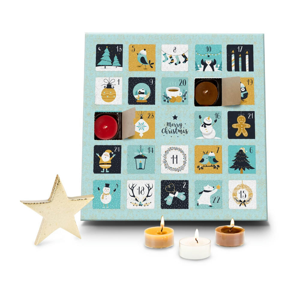 Product image ROMOSCENT® Duftkerzen Adventskalender Charming Christmas Time Werbeartikel