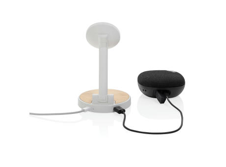 Ontario 2-in-1 15W magnetischer Ladeständer aus RCS rPlastik Werbeartikel