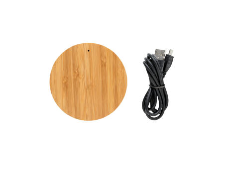 Bamboo X 5W Wireless Charger Werbeartikel