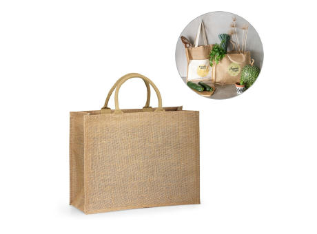 Product image SHANTI. Tragetasche aus Jute (360 g/m²) bedrucken